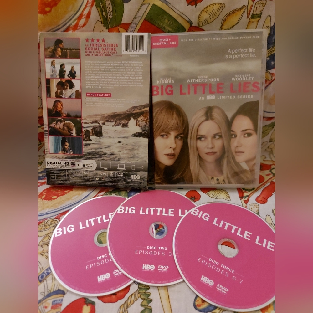 Dvd big little lies HBO limited series nicole Kidman Reese witherspoon